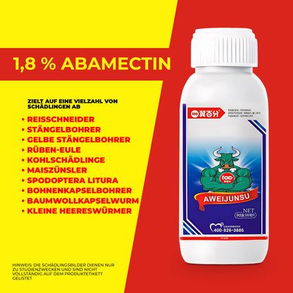 1,8% Abamectin-Emulsion Fortschrittliche Insektenbekämpfungsformel für Gemüse, Obst & Pflanzen